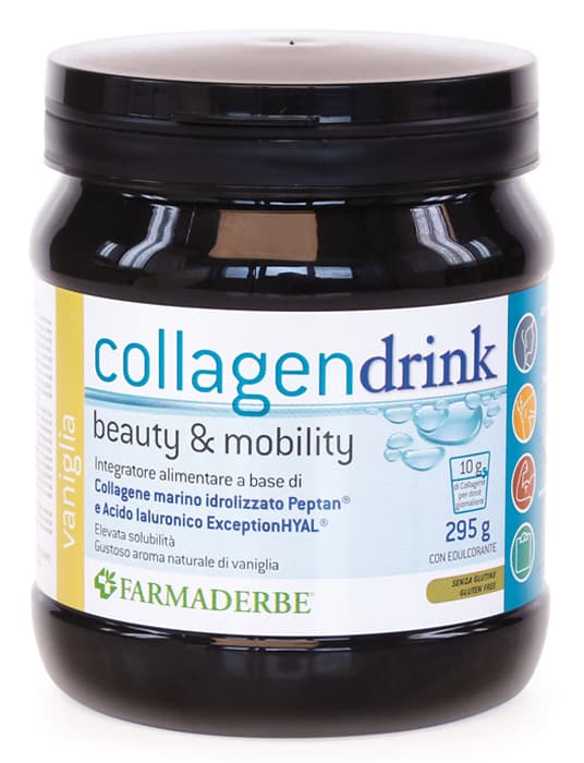 Farmaderbe Collagen Drink Vaniglia Integratore Pelle E Articolazioni 295 g