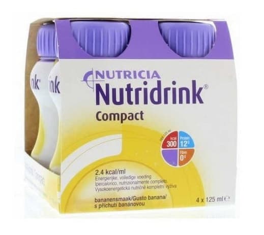Nutricia Nutridrink Compact Integratore Alimentare Gusto Banana 4X125Ml