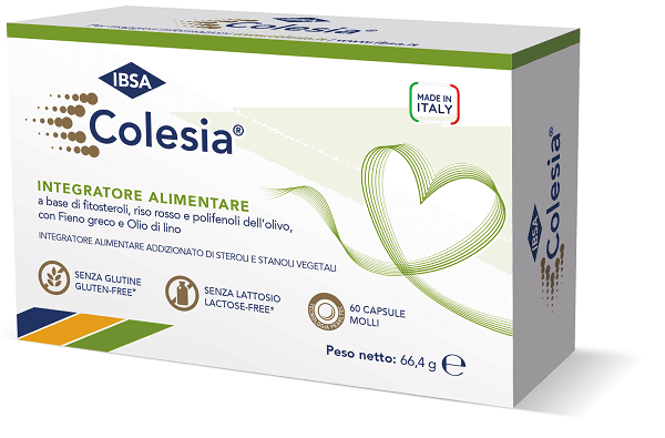 Colesia Integratore Alimentare Per il Controllo del Colesterolo 60 Capsule Molli