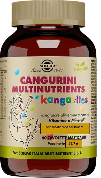 Cangurini Solgar Multinut Frutti Tropicali 60tav.