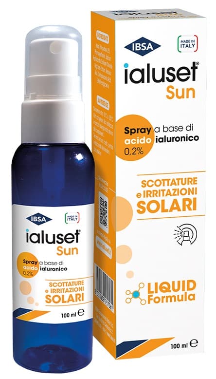Ialuset Sun Spray a Base di Acido Ialuronico per Scottature Solari 100ml