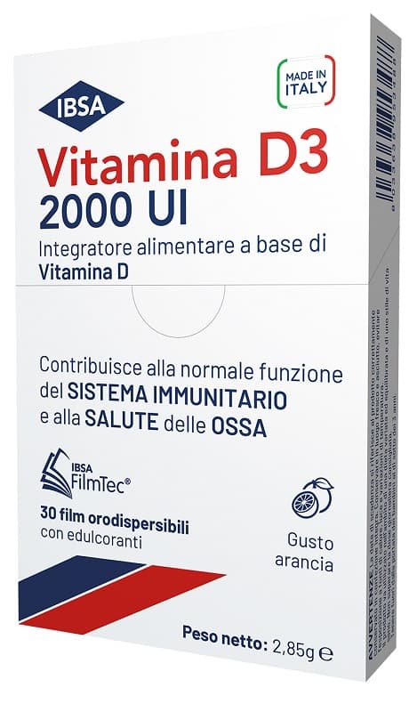 Vitamina D3 Ibsa 2000UI 30 Film Orodispersibili