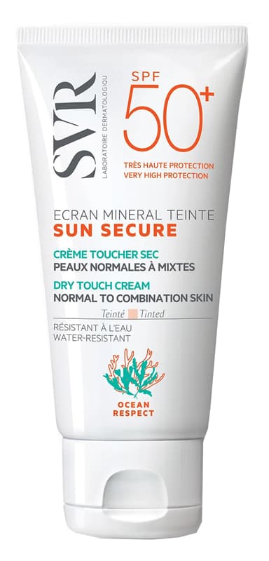 SVR Sun Secure Schermo Minerale Colorata SPF 50+ Crema Solare Viso Colorata Pelle Normale Mista 50 ml