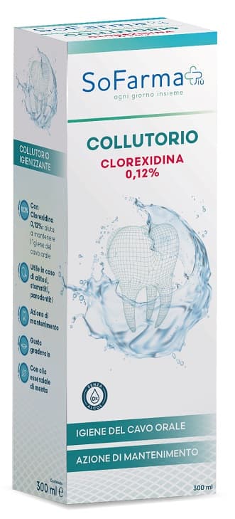 Collutorio Clorex 012 300 ml Sofarmapiu'