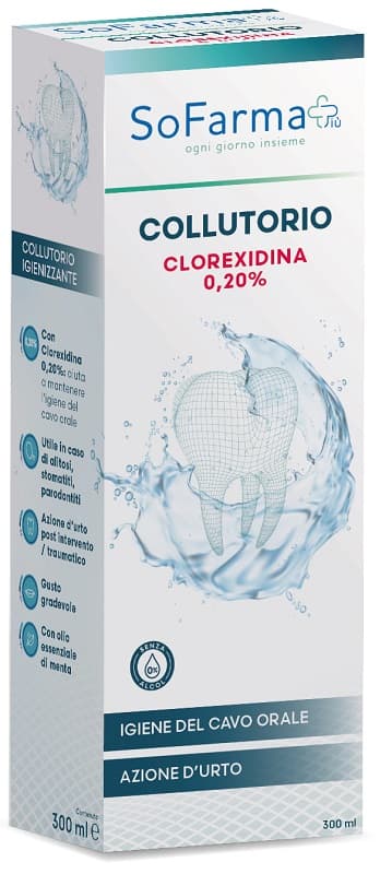 Collutorio Clorex 020 300 ml Sofarmapiu'