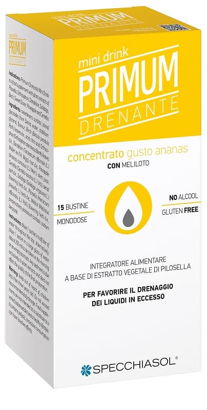 Primum Drenante Mini Drink Gusto Ananas 15 Bustine Monodose