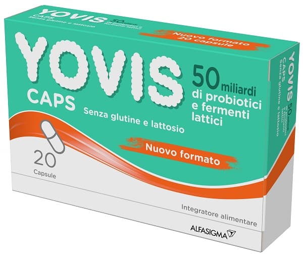 Yovis Caps Integratore 50 Miliardi di Fermenti Lattici Vivi 20 Capsule