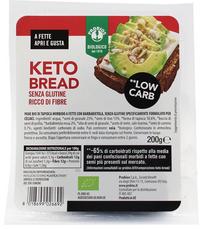 Probios Keto Bread S/g 200g