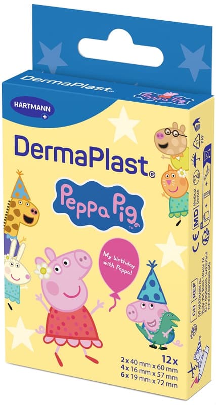 Dermaplast Peppa Pig 3form.12p