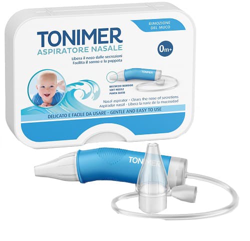 Tonimer Aspiratore Nasale Per Lavaggi Nasali 0 Mesi 1 Aspiratore + 2 Beccucci