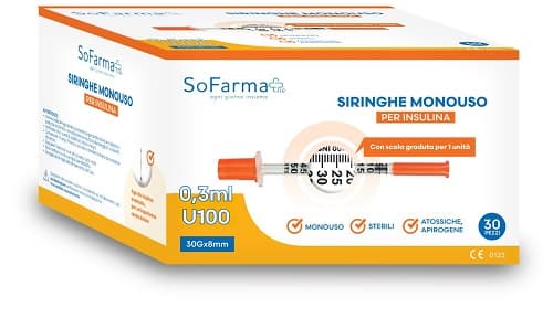 Siringa Insulina 0,3ml 30pz Sf+