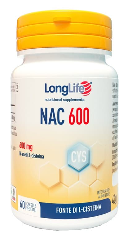 Longlife Nac 60 Cps 500mg