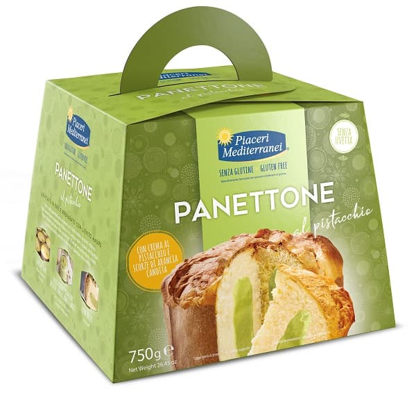 Piaceri Mediterranei Panettone Pistacchio S/uvetta 750g