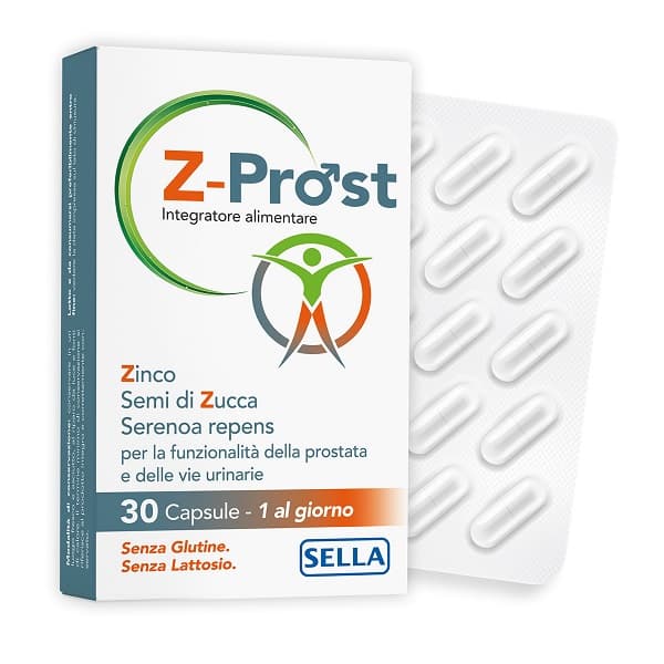 Z-prost Integratore Per La Funzionalità Della Prostata E Delle Vie Urinarie 30 Capsule