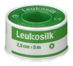 Leukosilk Cerotto In Rocchetto Ipoallergenico Bianco 2,5cmx5m