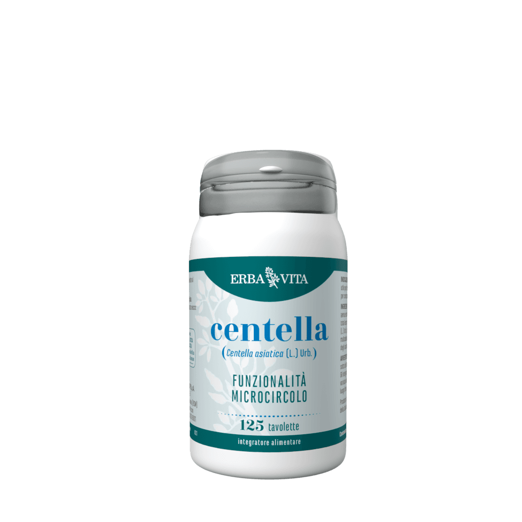 Erba Vita Centella Asiatica Integratore Funzionalità Del Microcircolo 125 Tavolette 400 Mg
