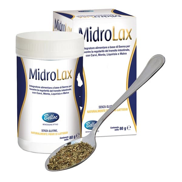 Midrolax Polvere Integratore a Base Di Senna Per Favorire Il Transito Intestinale 80g
