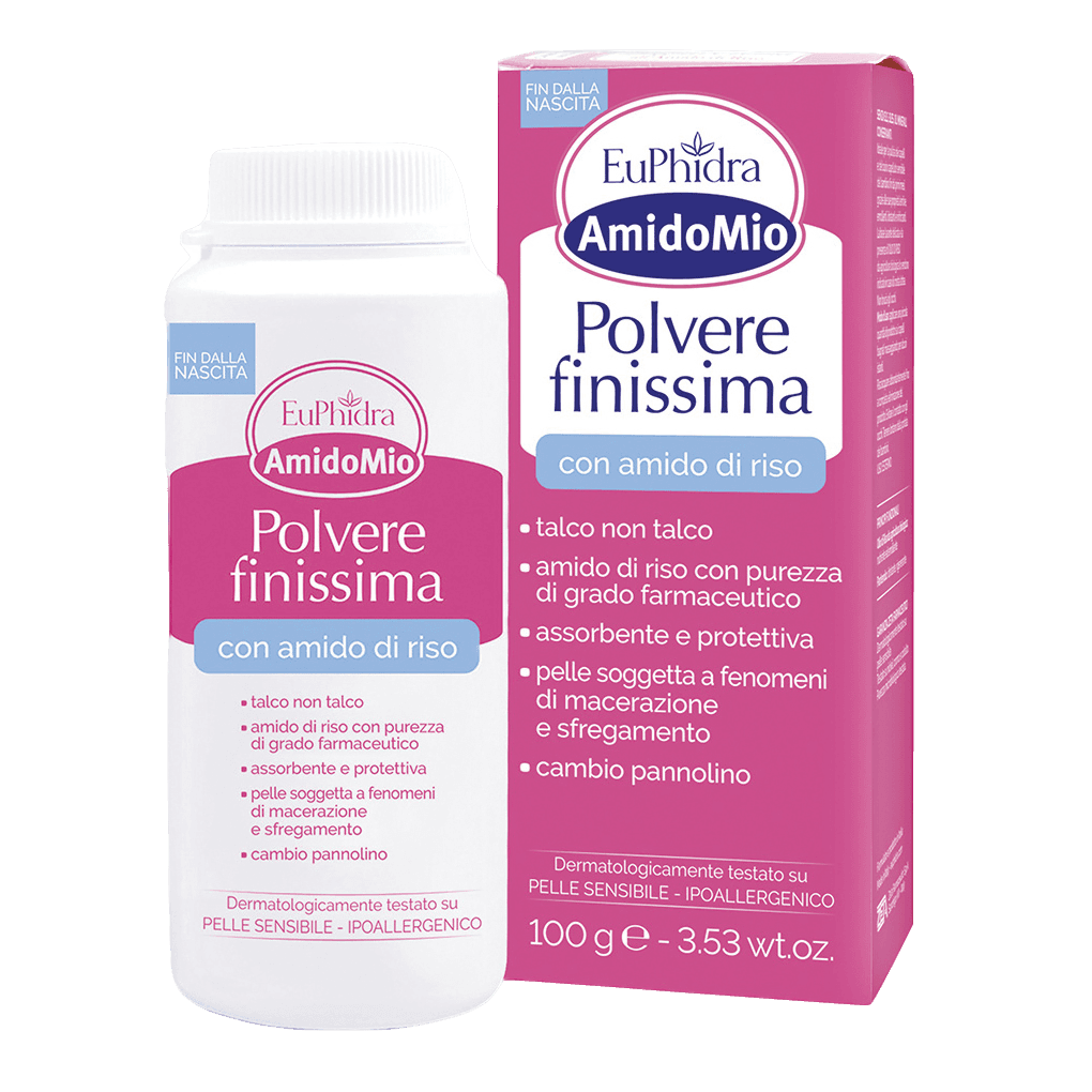 Euphidra AmidoMio Polvere Finissima Assorbente All'Amido Di Riso Rinfrescante 100g