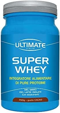 Ultimate Super Whey Pure Proteine Isolate Gusto Cacao 700 grammi
