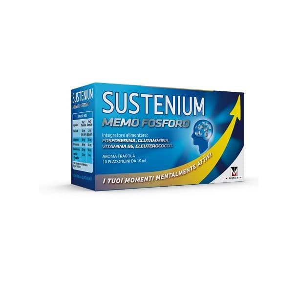 Sustenium Memo Fosforo Integratore Memoria e Concentrazione 10 Flaconcini