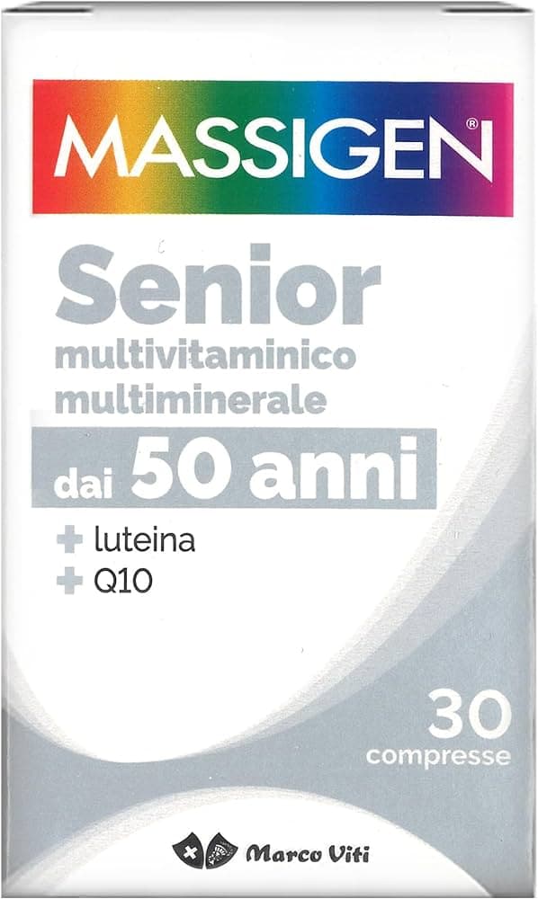 Massigen Senior Integratore Multivitaminico e Multiminerale 30 Compresse