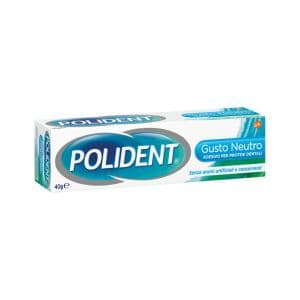 Polident Free Gusto Neutro Crema Adesiva per Dentiere Ipoallergenica 40 g