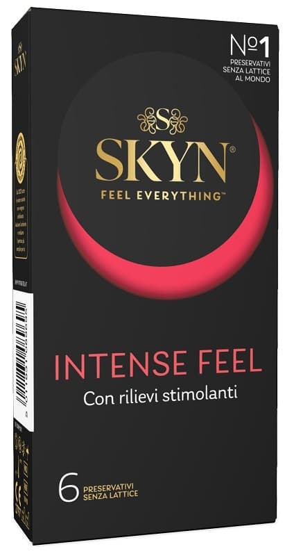 Skyn Intense Feel con Fitta Puntinatura in Rilievo 6 Profilattici