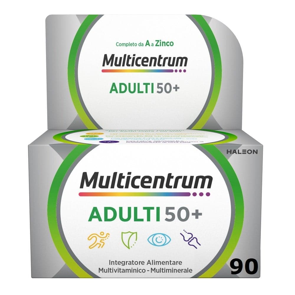 Multicentrum Adulti 50+ Integratore Multivitaminico Multiminerale 90 Compresse
