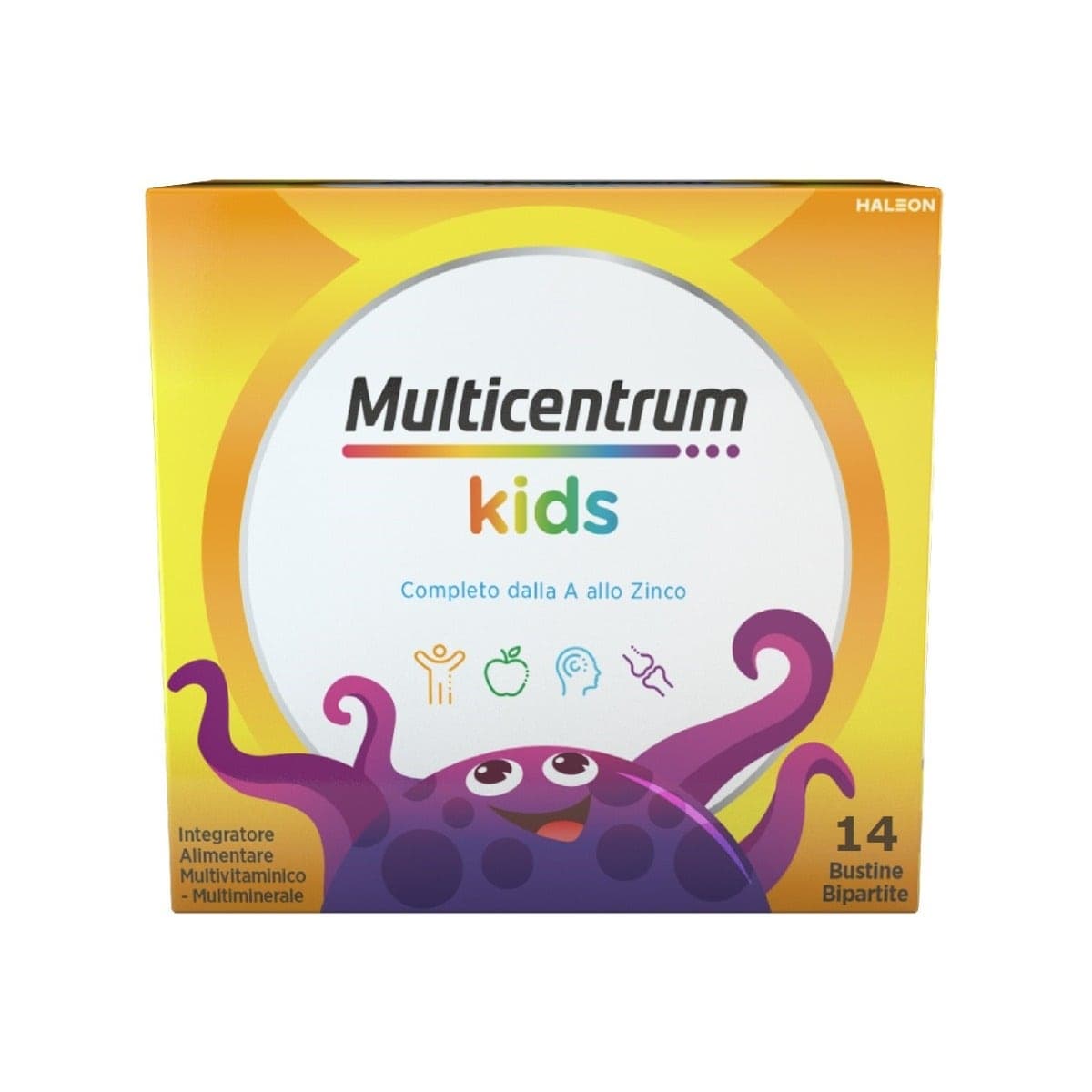 Multicentrum Kids Integratore Multivitaminico Multiminerale 14 Bustine Bipartite