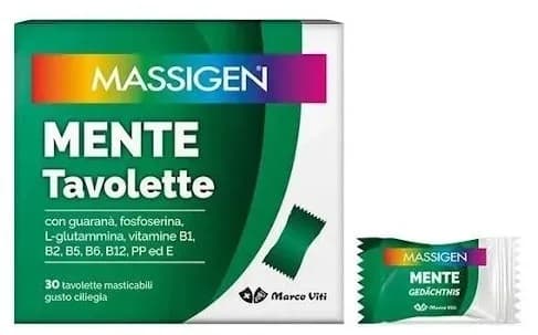 Massigen Mente 30 Tavolette Masticabili