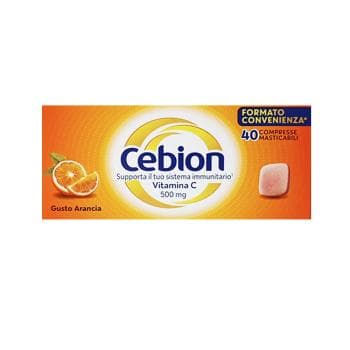 Cebion Masticabile Gusto Arancia Vitamina C 40 Compresse