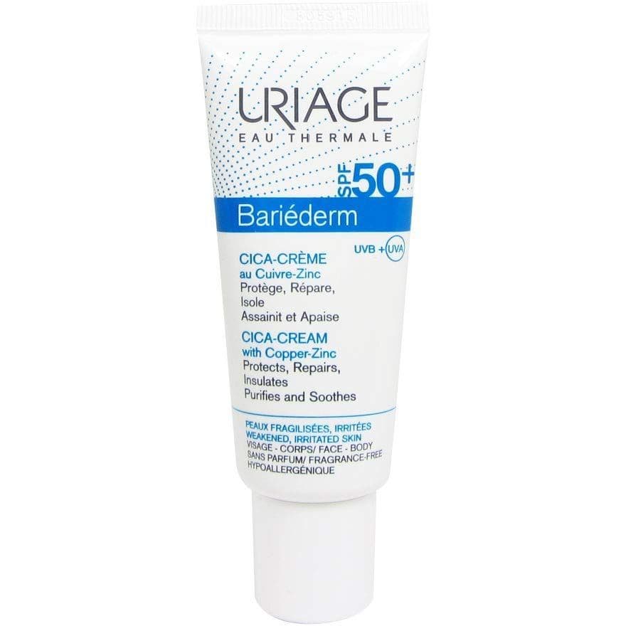 Uriage Bariéderm Cica-Crema SPF 50+ Con Cu-Zu Pelle Arrossata 40 ml