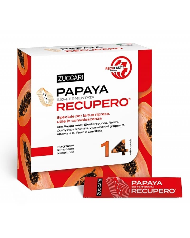 Zuccari Papaya Recupero Integratore Alimentare 14 Sticks