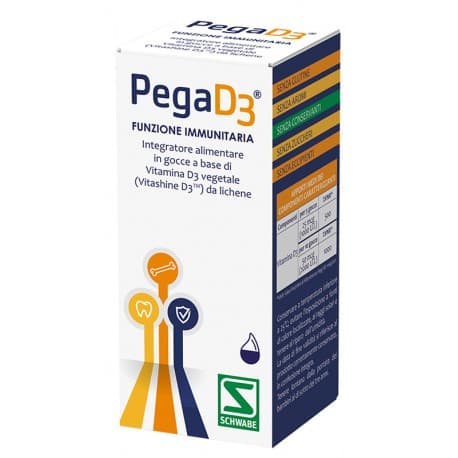 PegaD3 Gocce Integratore di Vitamina D3 20 ml