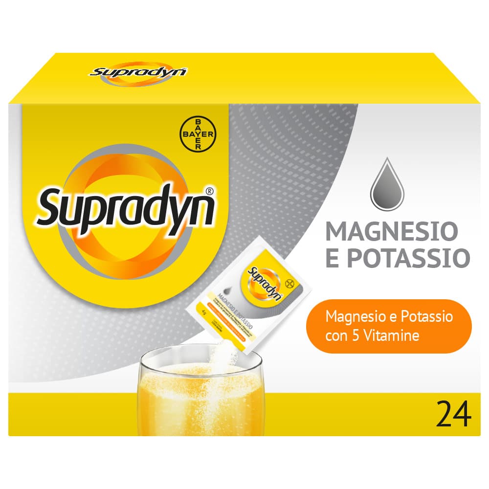 Supradyn Magnesio e Potassio Integratore Energetico 24 Bustine