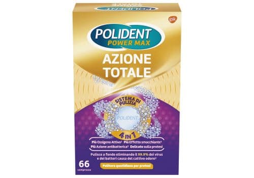 Polident Azione Totale Pulitore per Protesi e Dentiere 66 Compresse