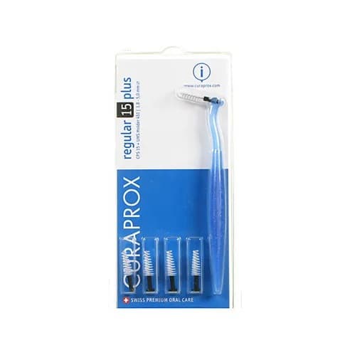 Curaprox Regular Refill 15 Scovolini Manico Nero 5 Pezzi