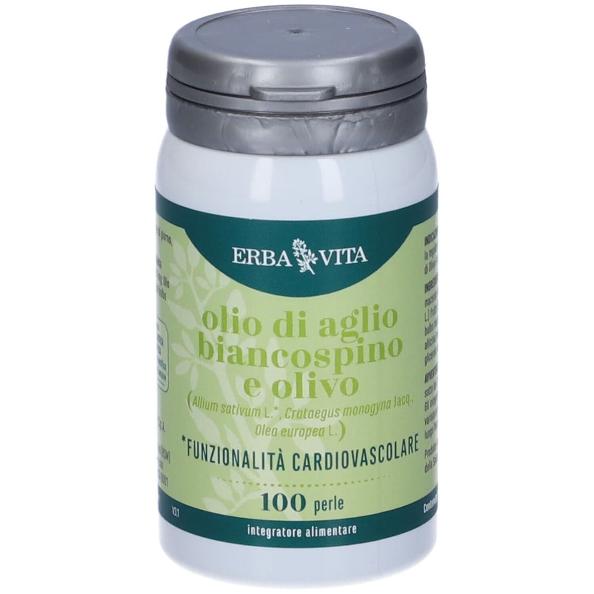 Erba Vita Olio di Aglio e Biancospino 100 Perle