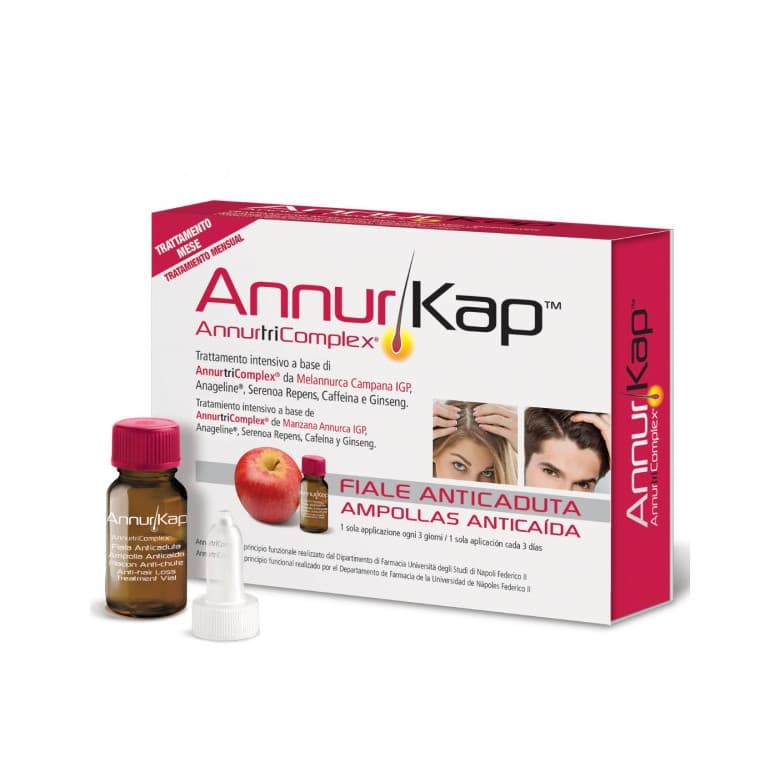 AnnurKap Fiale Anticaduta Trattamento Mensile 10 Fiale