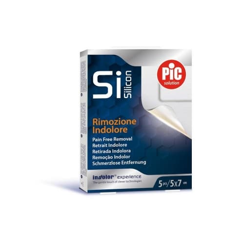 Pic Silicon Cerotto in TNT con Tecnologia Siliconica 5cm x 7cm 5 pezzi