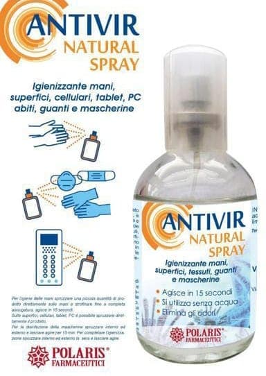 ANTIVIR Spray Igienizzante Mascherine e superfici 100ml