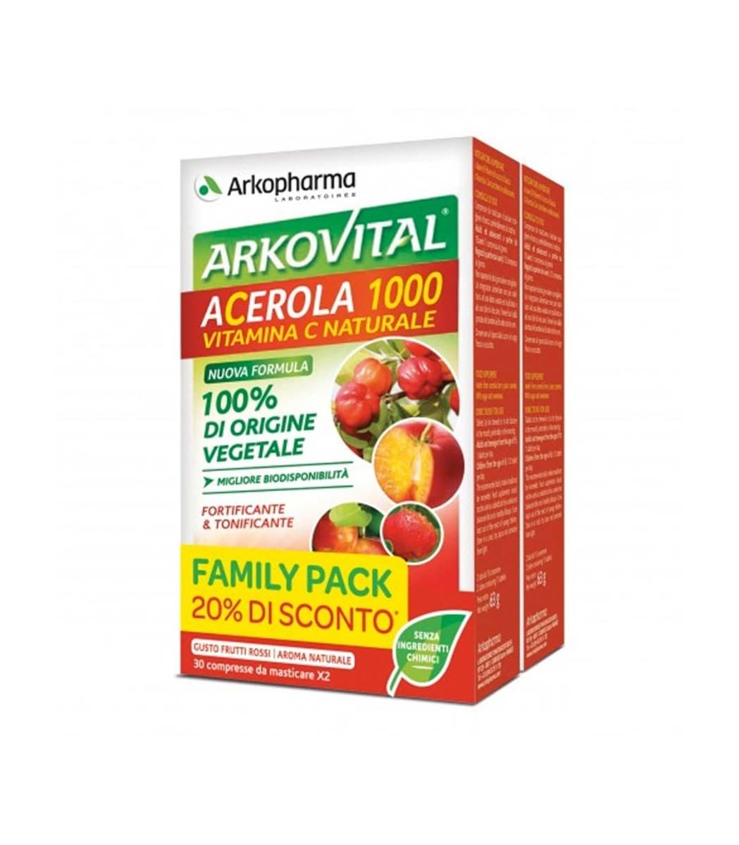 Arkovital Acerola 1000 Pack Family 60 Compresse