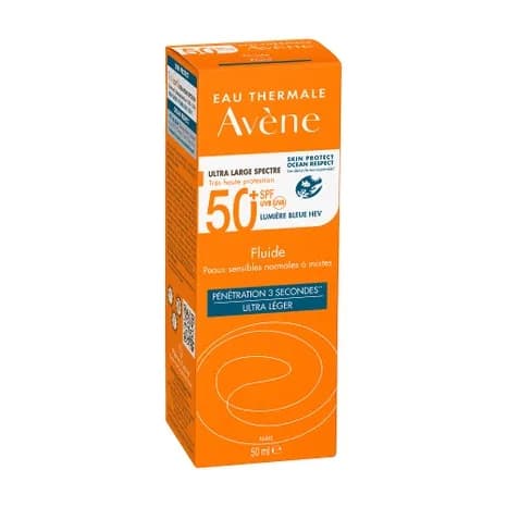 Avène Solare Fluido Viso SPF 50+ Protezione Molto Alta 50 ml