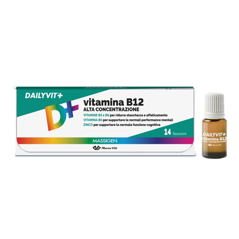 Massigen Dailyvit Vitamina B12 Alta Concentrazione 14 Flaconcini