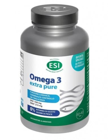 Esi Omega 3 Extra Pure 80 Perle + 40 Perle In Omaggio