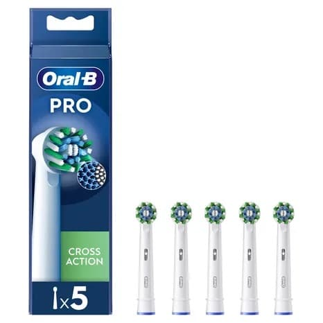 Oral B Power Refill Crossaction Confezione 5 Testine Di Ricambio