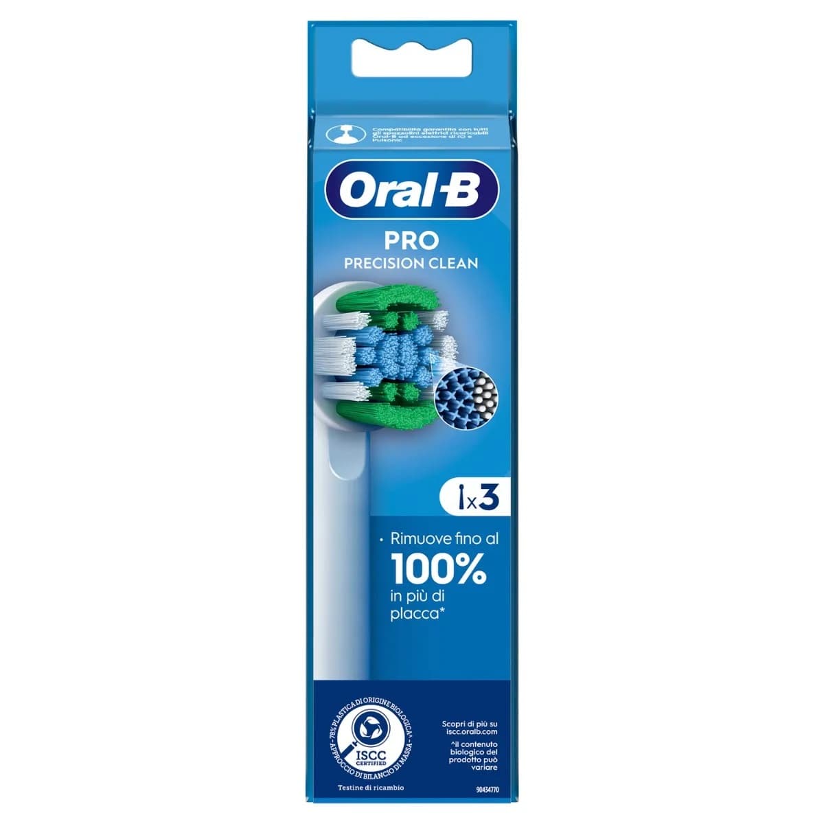 Oral B Precision Clean Testine Di Ricambio Per Spazzolino Elettrico 3 Pezzi