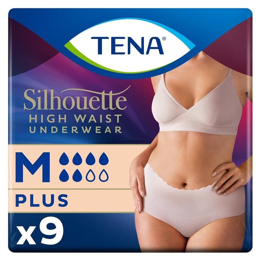 Tena Silhouette Pannolone Mutandina Colorazione Creme Medium 9 Pezzi