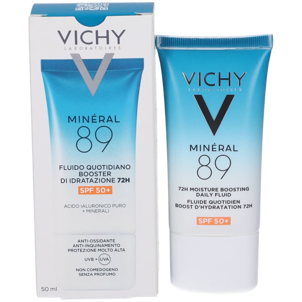 Vichy Minéral 89 Fluido Quotidiano Booster di idratazione 72H SPF 50+ 50 ml