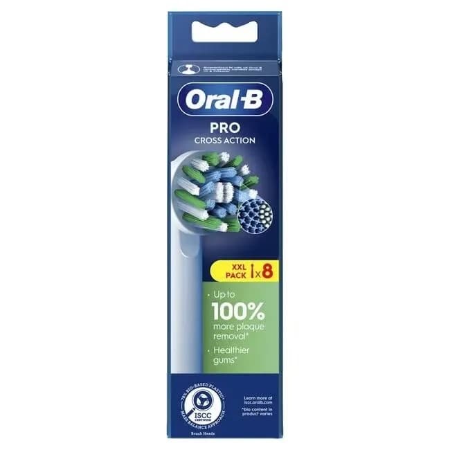 Oral B Cross Action Testine Di Ricambio 8 Pezzi